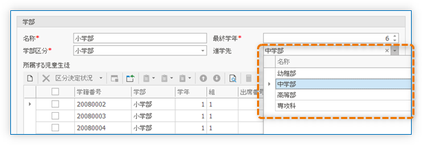 進学先の選択肢