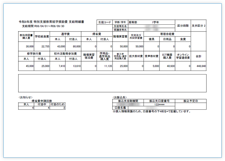支給明細書