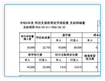 支給明細書